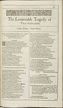 Titus Andronicus F1 (1623)