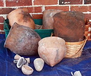Woodland style ceramic pots