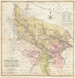 1777 Rennell - Dury Wall Map of Delhi and Agra, India - Geographicus - DelhiAgrah-dury-1777