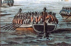 British flat-bottomed boat American Revolution