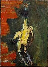 Chicken Hung Before a Brick Wall by Chaim Soutine