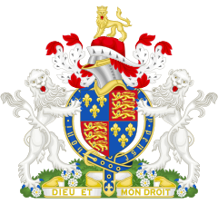 Coat of Arms of Edward IV of England (1461-1483) Variant Motto 1
