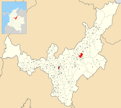 Location of the municipality and town of Corrales, Boyacá in the Boyacá Department of Colombia.
