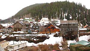 The town of Red Cliff, seen from across the Eagle River