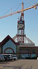 Dismantling Erin Mills Clock Tower