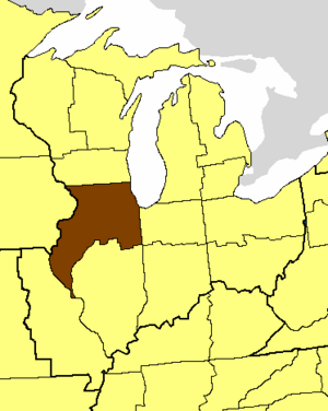 Location of the Diocese of Chicago