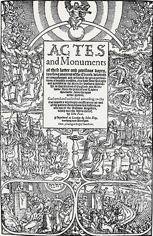 Foxe's Book of Martyrs title page