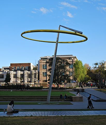 'Halo' with O'Connor Street in the background