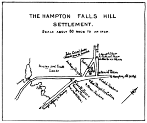 Hampton Falls old map