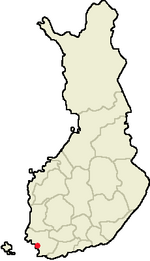Location of Kaarina in Finland