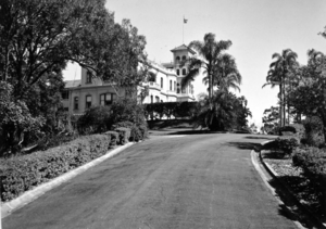 Queensland State Archives 1477 View of Government House along main drive 11 May 1950