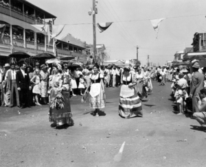 Queensland State Archives 6482 Parade for the unveiling of the sugar pioneers memorial Innisfail 4 October 1959