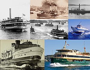Sydney Harbour ferry collage