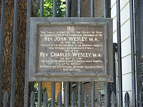 Wesley plaque, Postman's Park