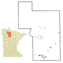 Location of Wilton, Minnesota