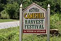 Cane Hill Harvest Festival sign