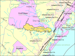 Census Bureau map of Corbin City, New Jersey
