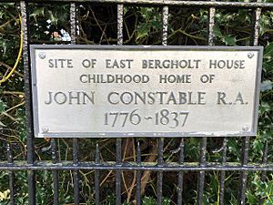 Constable childhood home plaque