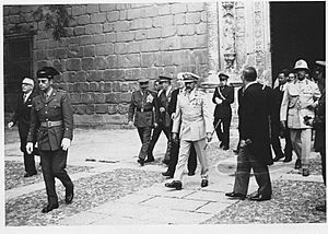 El emperador de Etiopia Haile Selassie I visita Toledo en abril de 1971. Fotografía de Eduardo Butragueño Bueno