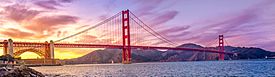 Golden Gate Bridge at Purple sunset (cropped).jpg
