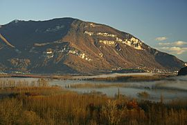The Grand Colombier and the Lavours wetlands