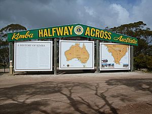 Halfway Across Australia sign - Kimba, South Australia (2010)