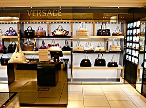 Inside versace store