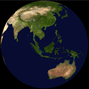 Malaysia on satellite map (NASA World Wind)
