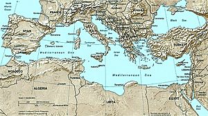 Mediterranean Relief, 1028 x 1024