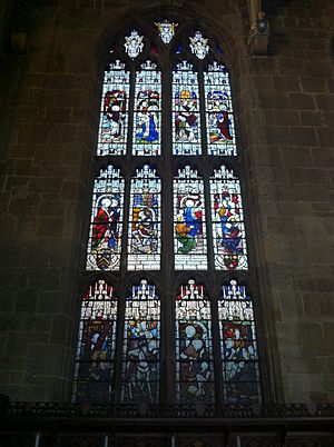 Memorial window in St Mary's Church, Nottingham to Edward Strutt, 1st Baron Belper