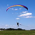 Paraglider towed launch