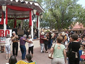 People dancing at the San Felipe De Neri fiesta 2014.jpg