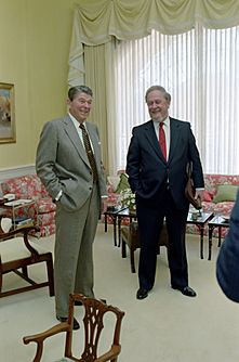 President Ronald Reagan and Robert Bork