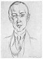 Prokofiev as drawn by Henri Matisse 1921 - Gallica