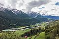 Sent, (1430 m.) dorp in kanton Graubünden in Zwitserland 09-09-2019 (actm.) 24