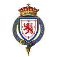 Shield of arms of Thomas Dundas, 2nd Earl of Zetland, KG, KT