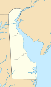 Location of East Branch Christina River mouth