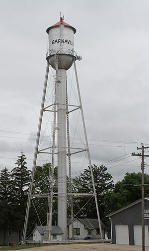 Garnavillo water tower in 2021