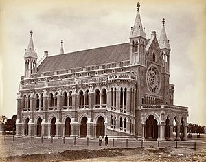 Bombay University Convocation Hall in the 1870s
