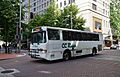 CC Rider Champion CTS RE bus on Taylor St in downtown Portland (2021).jpg