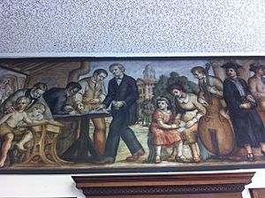 Normal, IL Post Office mural, "Development of the State Normal School" by Albert Pele