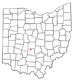 Location of Commercial Point, Ohio