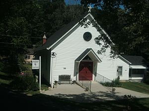 St. Pauls Episcopal Church at Bear Mountain Indian Mission School, front view