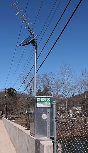 USGS gauging station on Fishing Creek at Bloomsburg