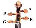 Violin peg strings