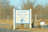 Ankeny Iowa 20080104 Welcome Sign