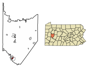 Location of North Apollo in Armstrong County, Pennsylvania.