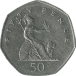 British fifty pence coin 1982 reverse.png