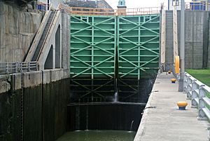 Erie Canal lock Lockport New York