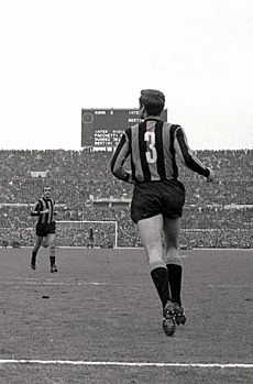 Giacinto Facchetti during Roma-Inter (1968–69 Serie A)